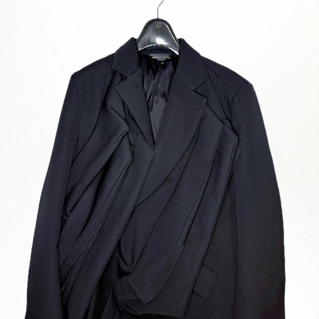 新品 BLACK COMME des GARCONS 25AWロングジャケット COMME des GARCONS 25AW アコーディオン ロングジャケット - ARCHIVESTOCK