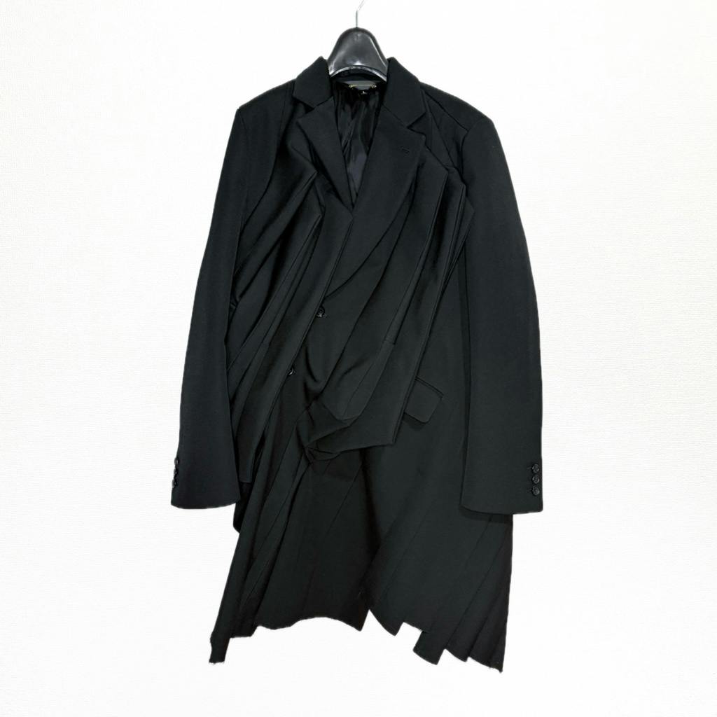 新品 BLACK COMME des GARCONS 25AWロングジャケット COMME des GARCONS 25AW アコーディオン ロングジャケット - ARCHIVESTOCK
