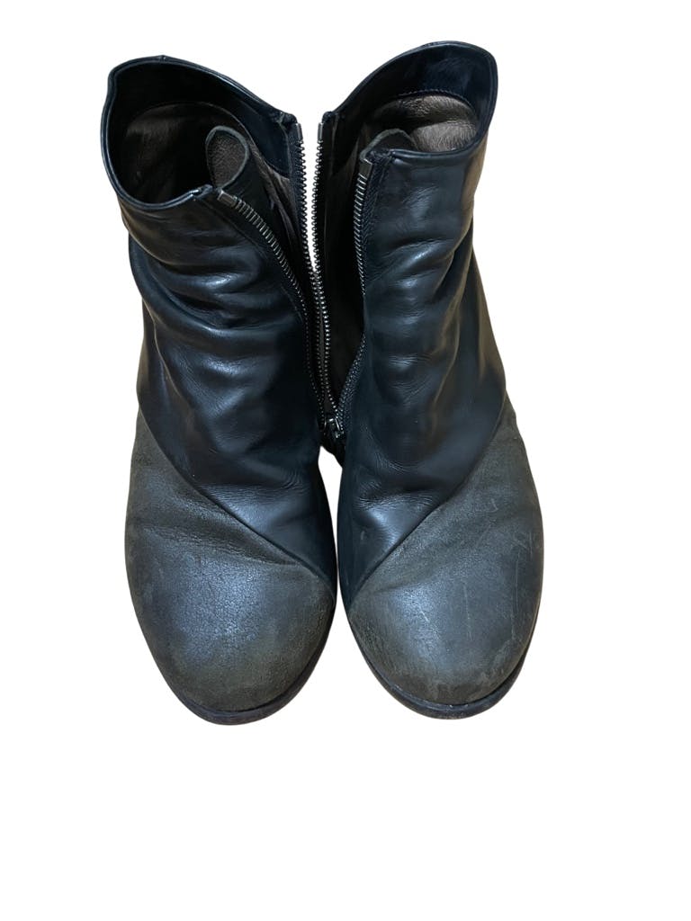DEVOA side zip bi-color boots - ARCHIVESTOCK