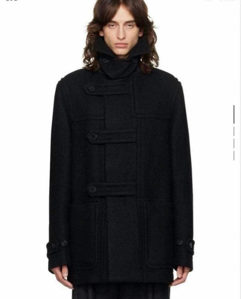 dries van noten 24aw ブラック クロップド ダッフルコート - ARCHIVESTOCK