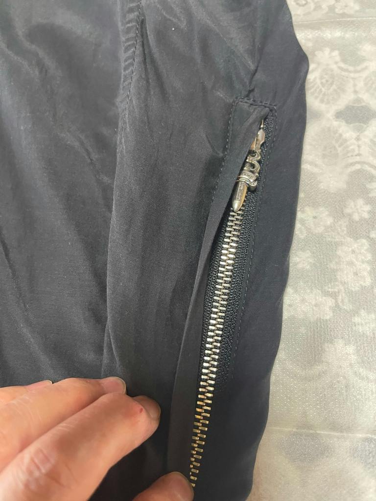 クロムハーツ Chrome Hearts サイズLシルクジップアップベスト