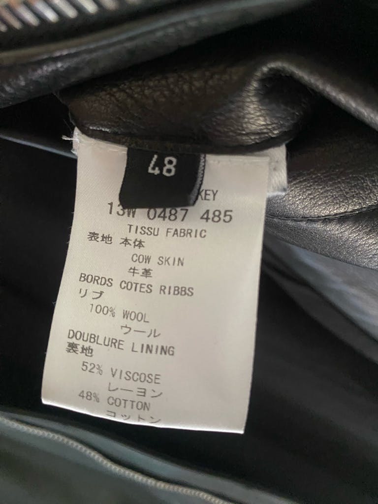 Givenchy 13AW レザージャケット 八の字ジップ リカルド・ティッシ