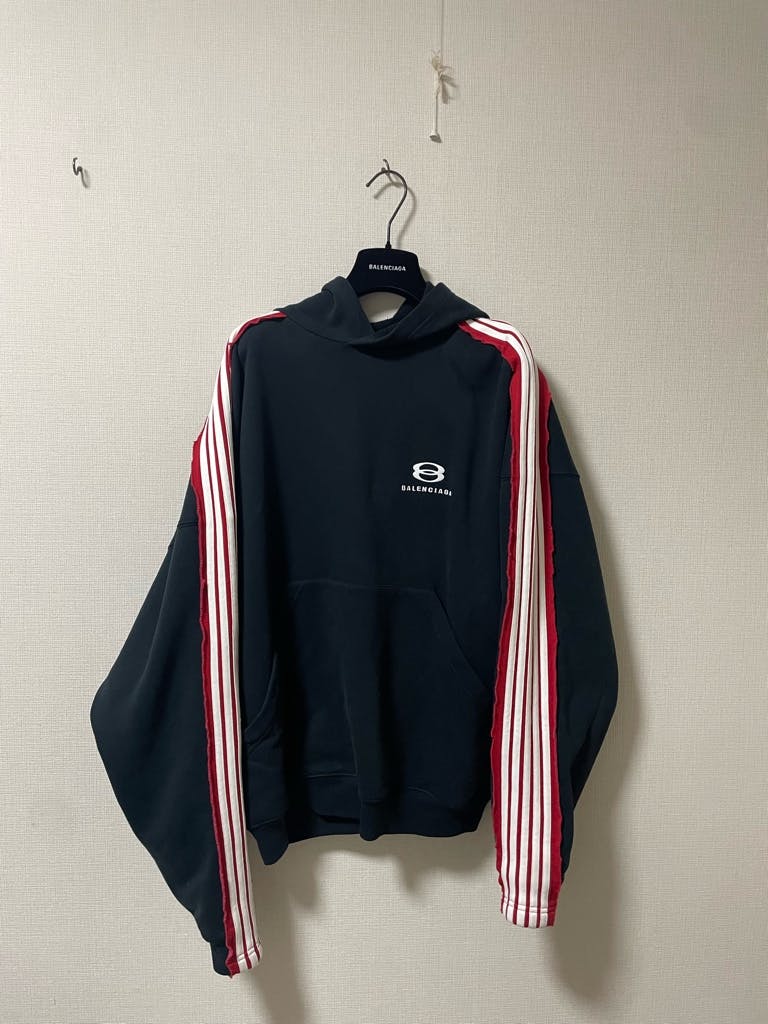 正規品 balenciaga Unity ロゴ ストライプパーカー - ARCHIVESTOCK