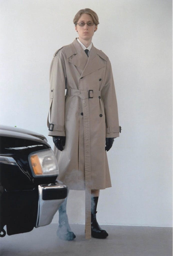 SOSHIOTSUKI インサイドラペルトレンチコート 23SS ソウシオオツキ