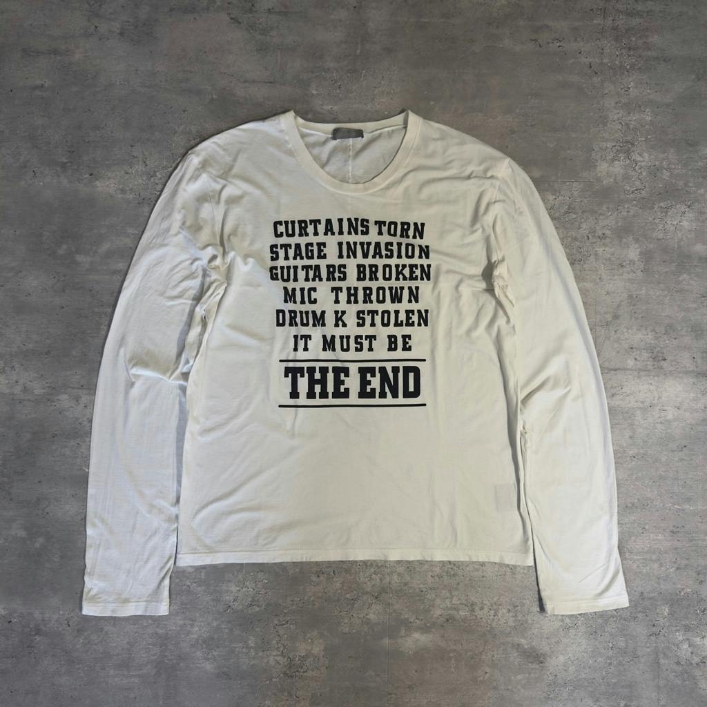 Dior Homme エディ期 the end Tシャツ ロングTシャツ 白 - ARCHIVESTOCK