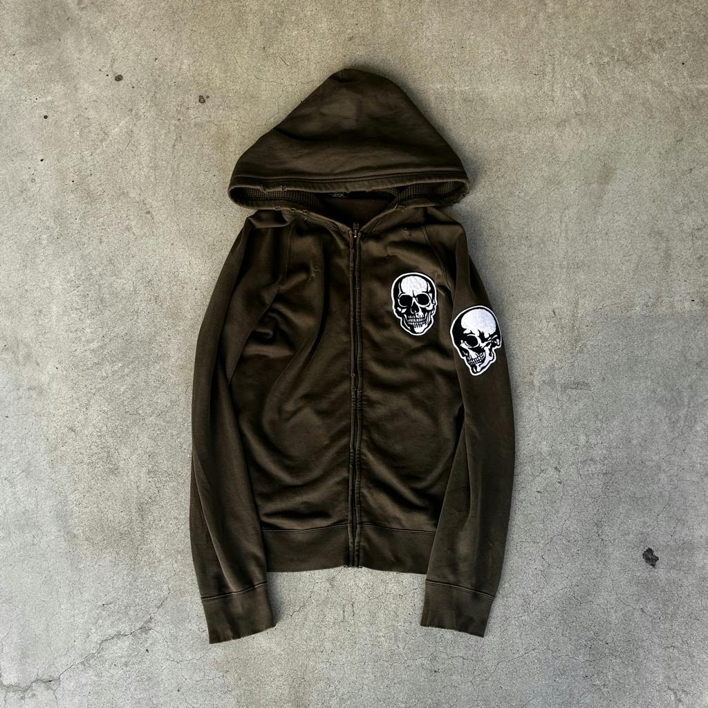 size1】number (n)ine 04ss ドリーム期 ダブルスカル ジップパーカー