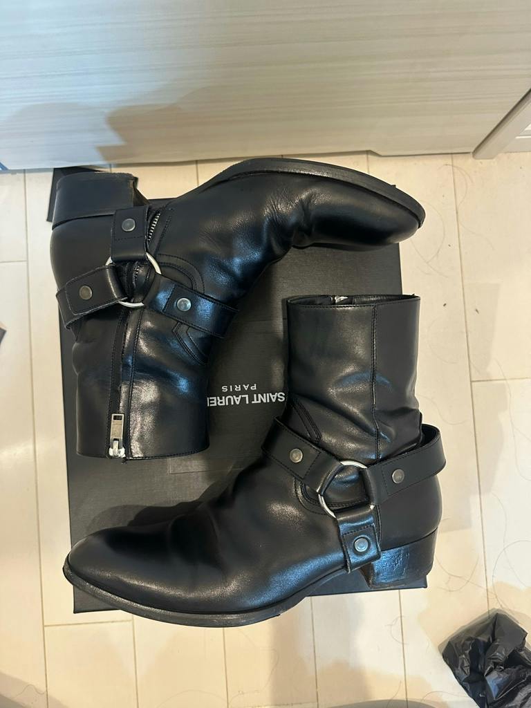 SAINT LAURENT PARIS ハーネスリングブーツ 42 - ARCHIVESTOCK