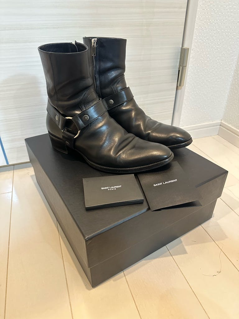 SAINT LAURENT PARIS ハーネスリングブーツ 42 - ARCHIVESTOCK