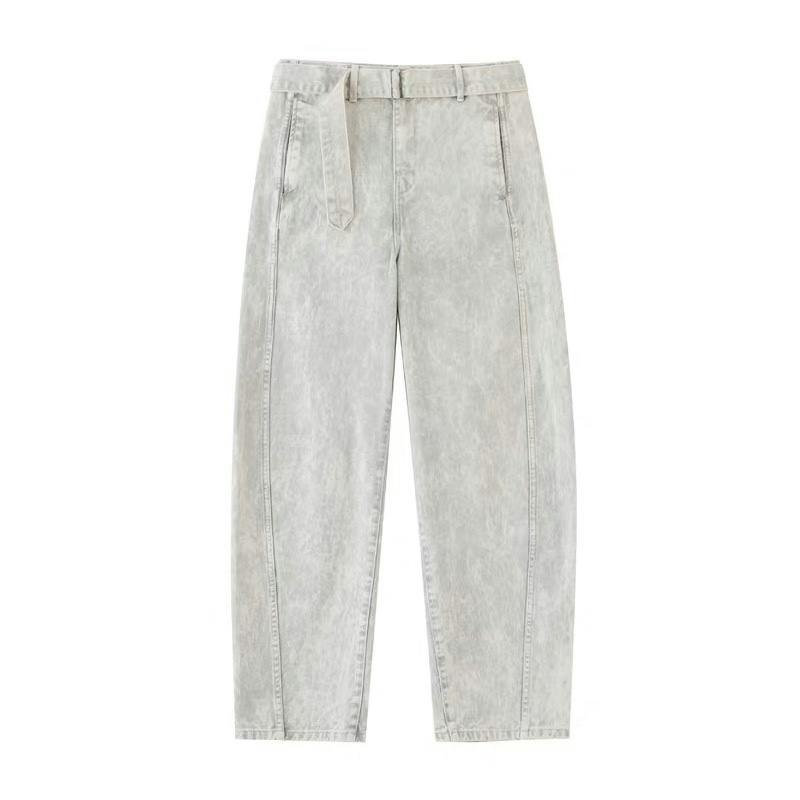 LEMAIRE Acid Snow Twisted Belted Pants - ARCHIVESTOCK