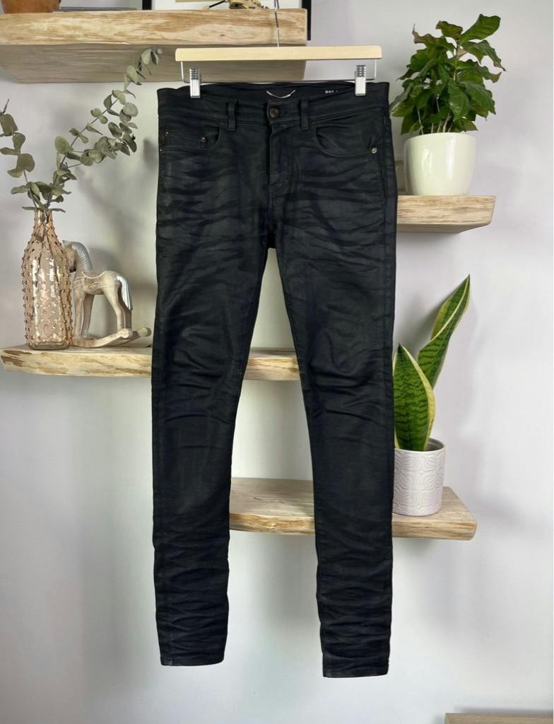 Saint Laurent black coating skinny denim sold - ARCHIVESTOCK