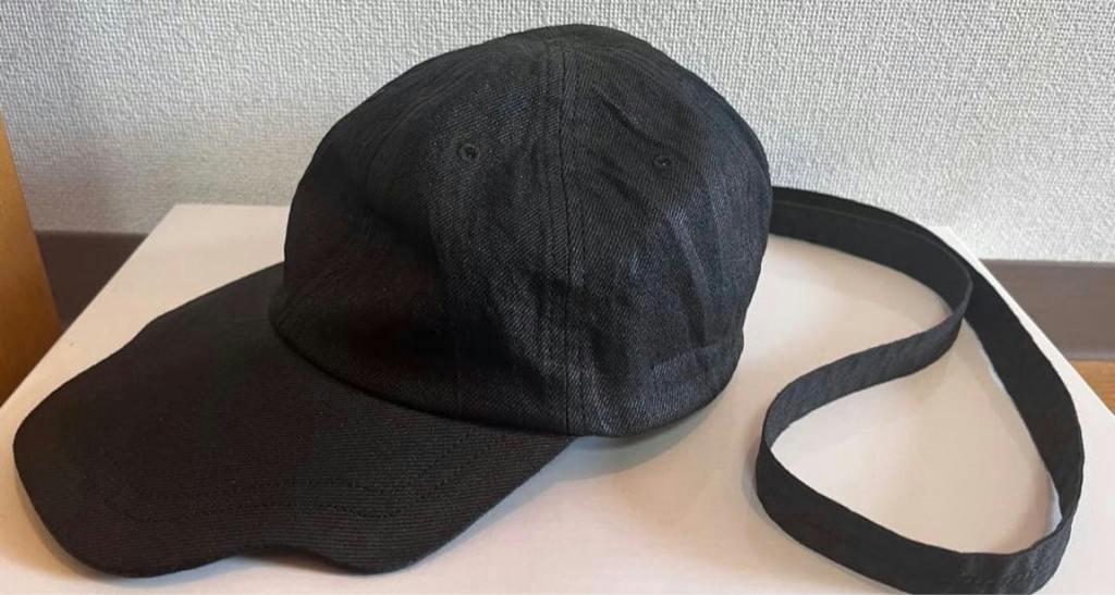 Julius 25AW coated 10oz denim cap - ARCHIVESTOCK