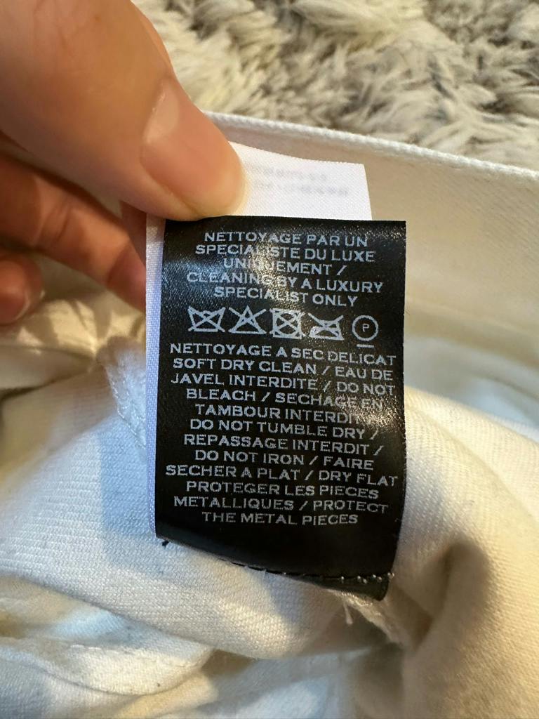 Balmain コーティング バイカーデニム ホワイト 30 - ARCHIVESTOCK