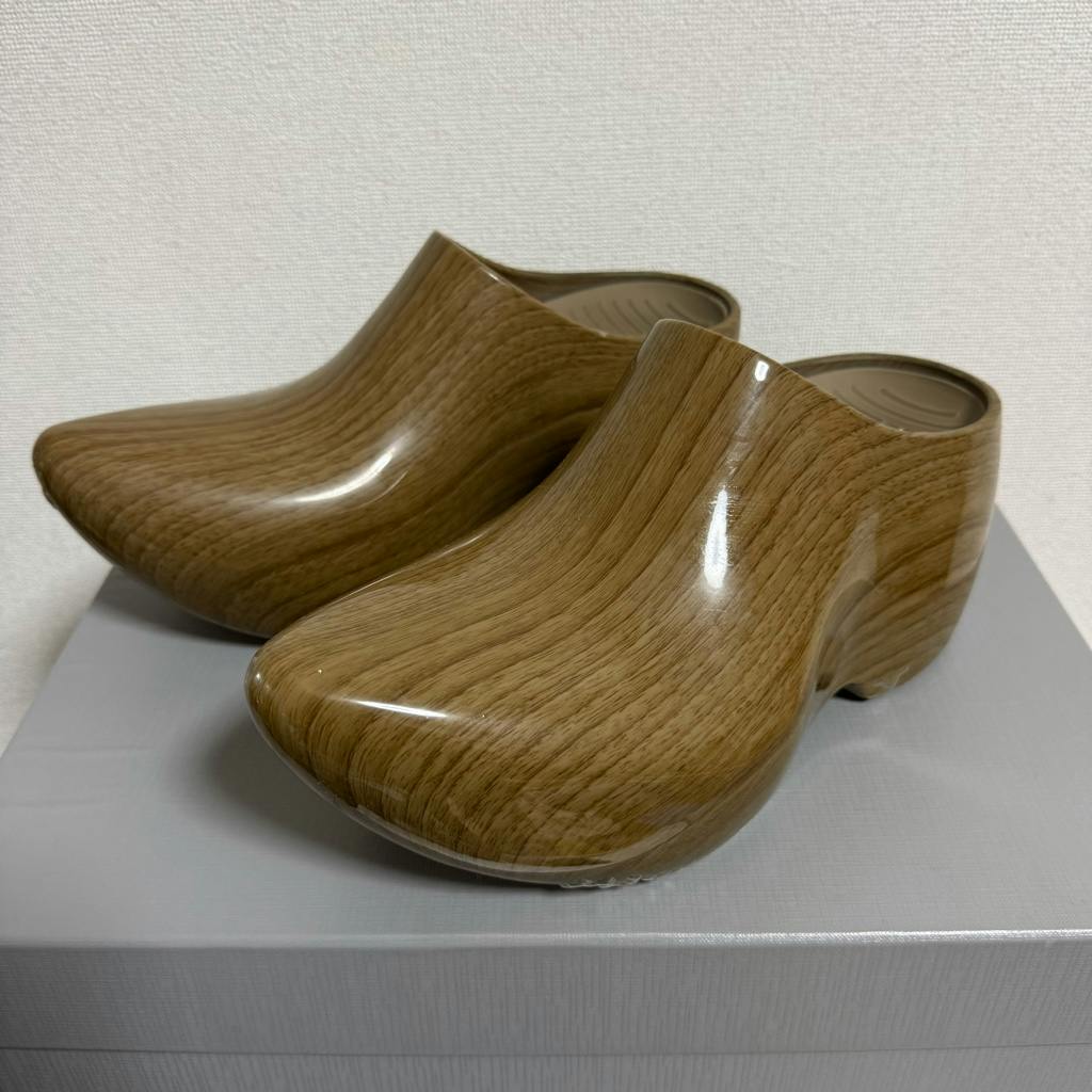BALENCIAGA TECHNOCLOG テクノクロッグ ラバーミュール 木目調 40