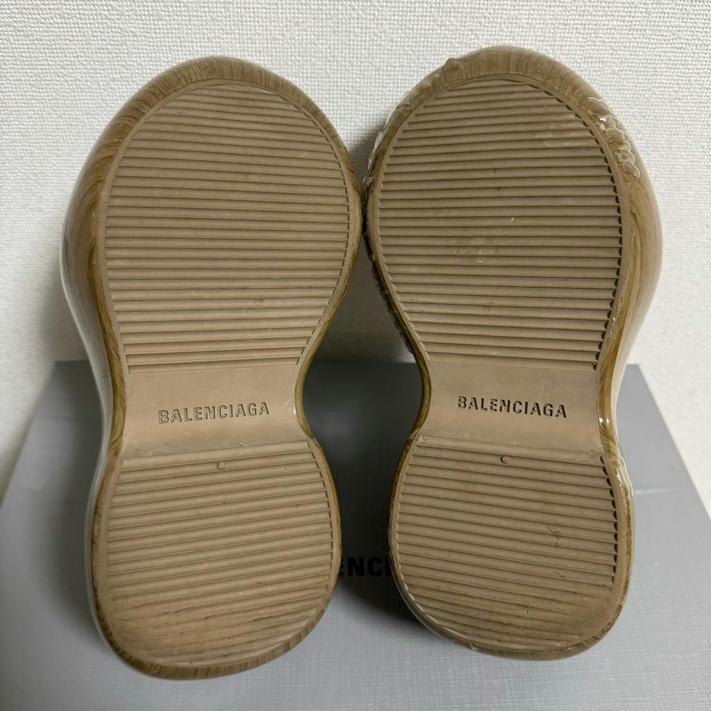 BALENCIAGA TECHNOCLOG テクノクロッグ ラバーミュール 木目調 40