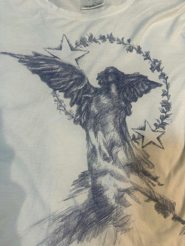 Givenchy エンジェル スター プリントTシャツ 白 S リカルドティッシ