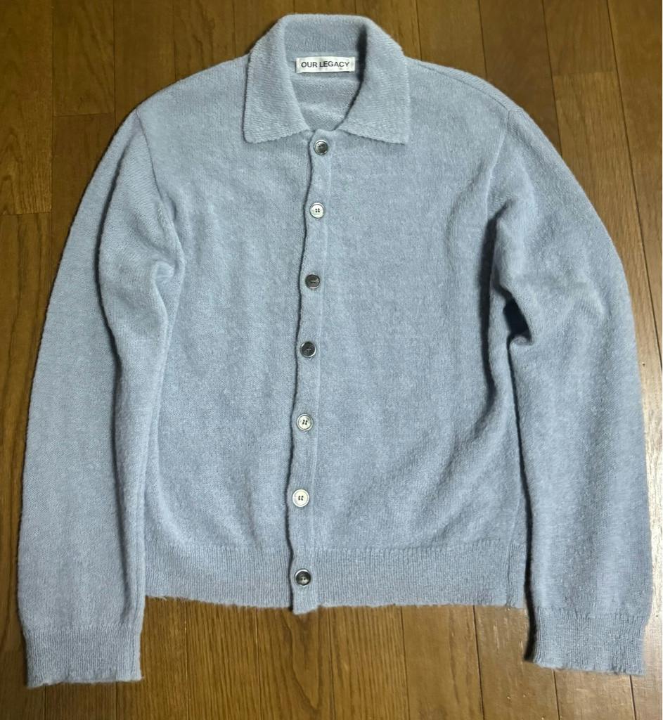 Our legacy EVENING POLO 44 25ss Livid Blue Fuzzy Alpaca - ARCHIVESTOCK
