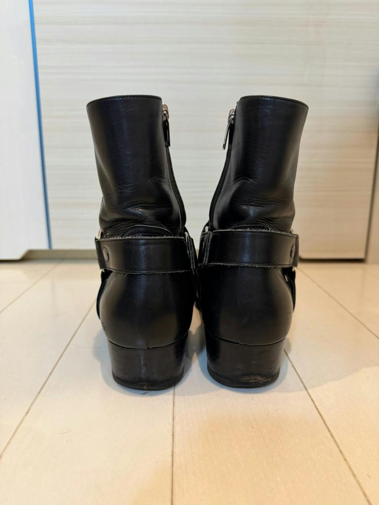 SAINT LAURENT ワイアットハーネスリングブーツ 41 エディ期