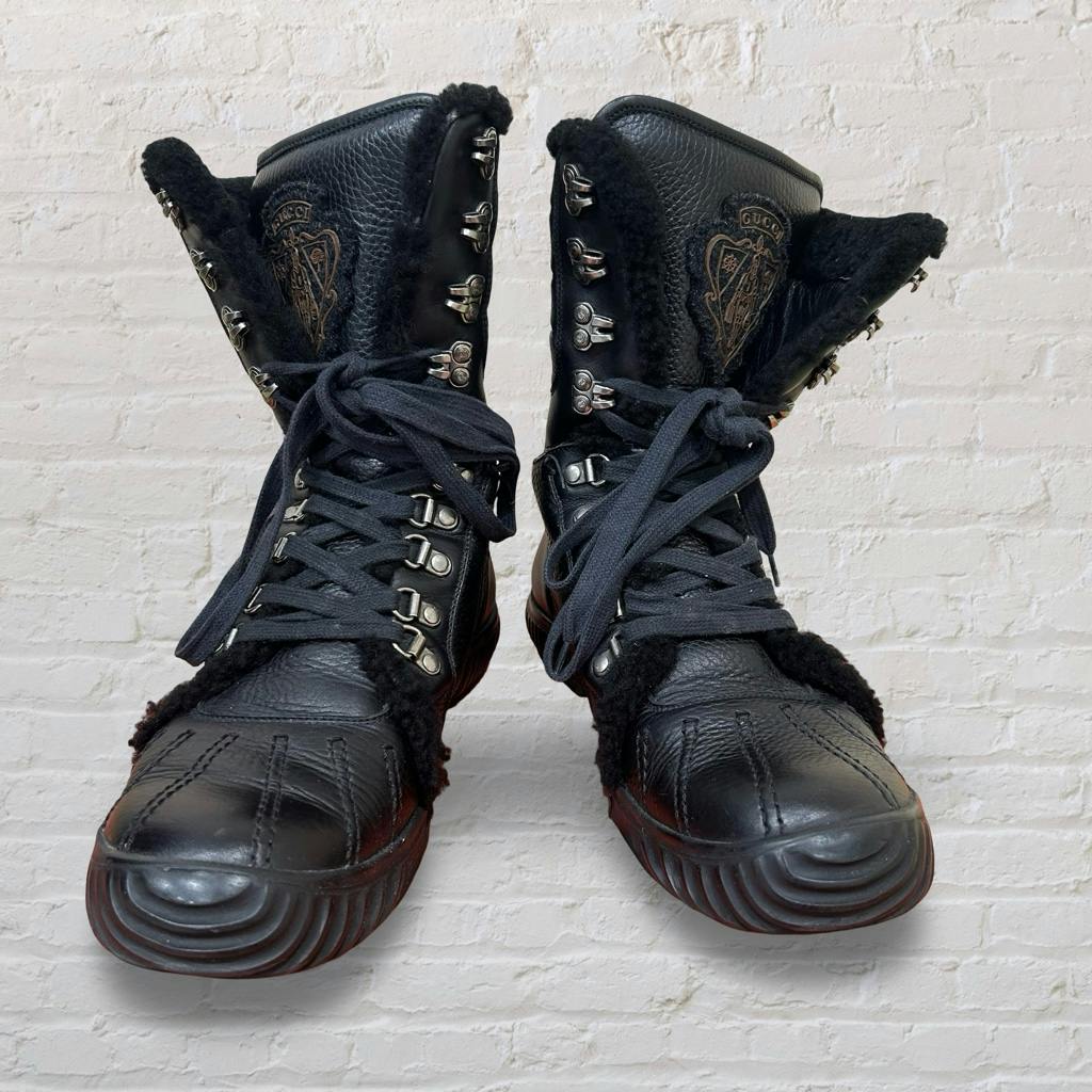 GUCCI 2007AW レースアップ コンバットブーツ - ARCHIVESTOCK