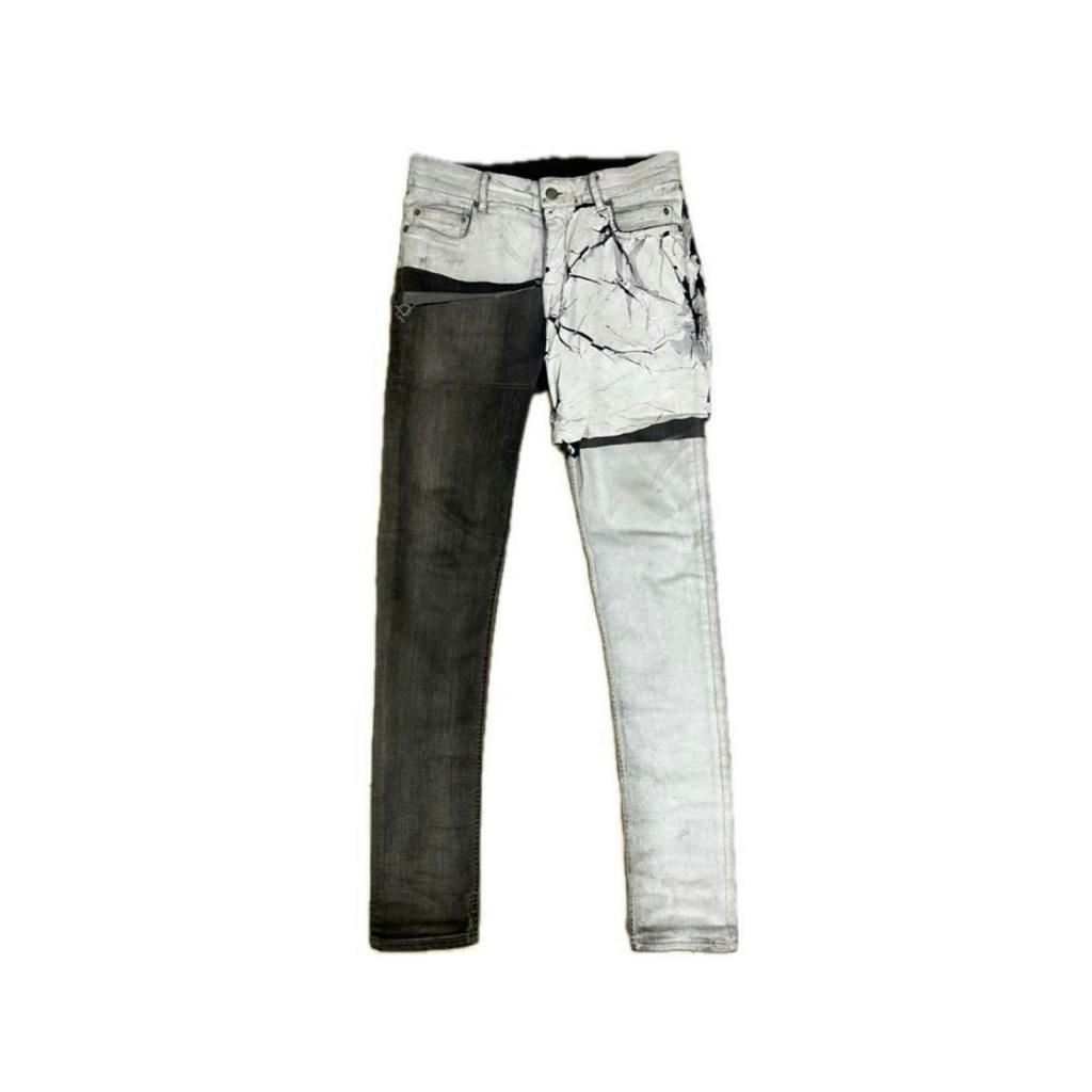 ORIMI OVERLAP BUGGY DENIM PANTS - ARCHIVESTOCK