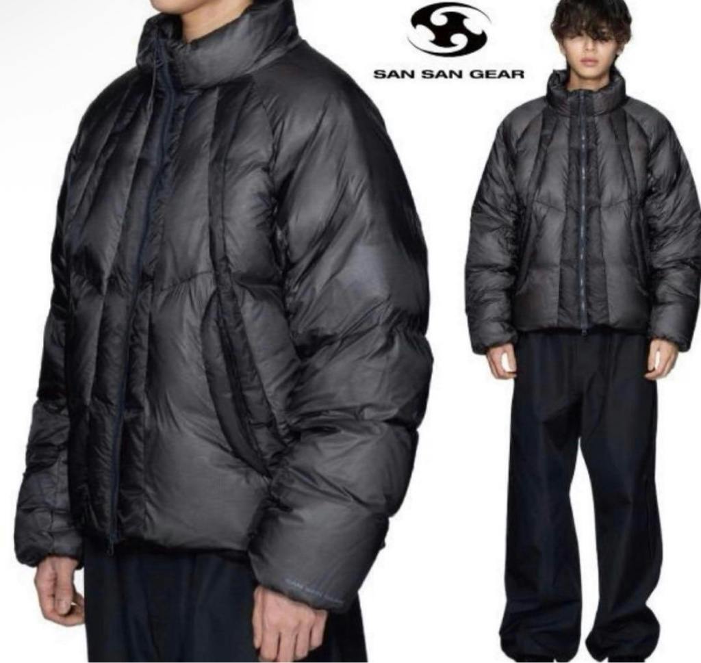 【美品】SANSANGEAR TAPED PUFFER JACKET　ダウン sansangear ダウンジャケット - ARCHIVESTOCK