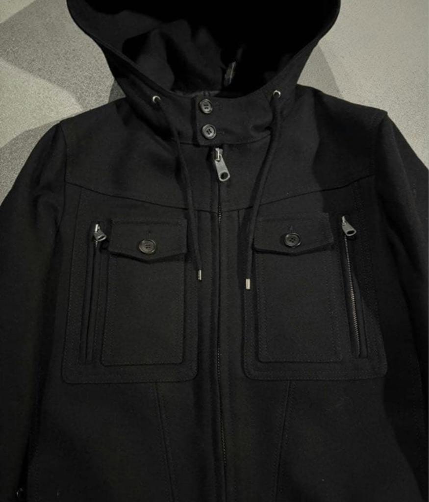 Dior homme Hooded Wool Bomber Jacket - ARCHIVESTOCK