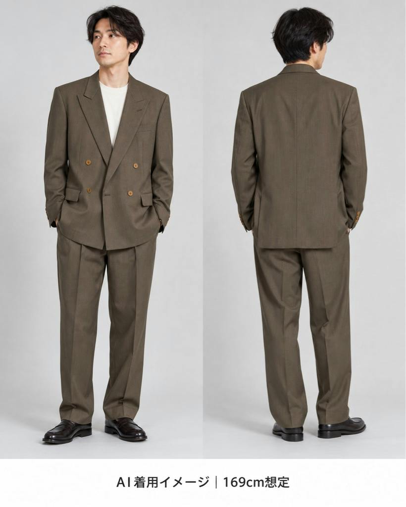 【極美品】Paul Smith LONDON CERRUTI セットアップ Paul Smith LONDON ダブル セットアップ ポールスミスロンドン