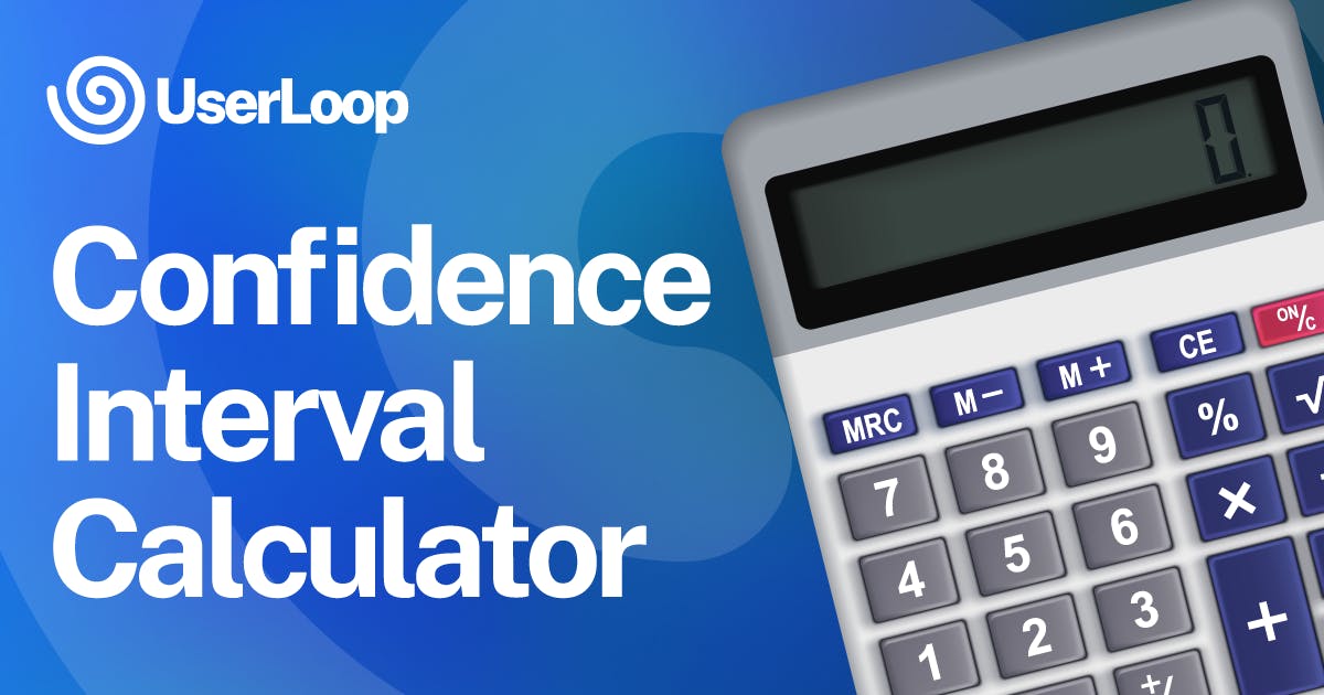 Confidence interval calculator for ecommerce userloop