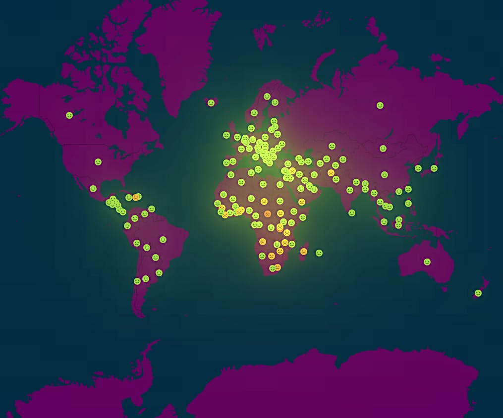 World happiness report powered by the gallup world poll data 