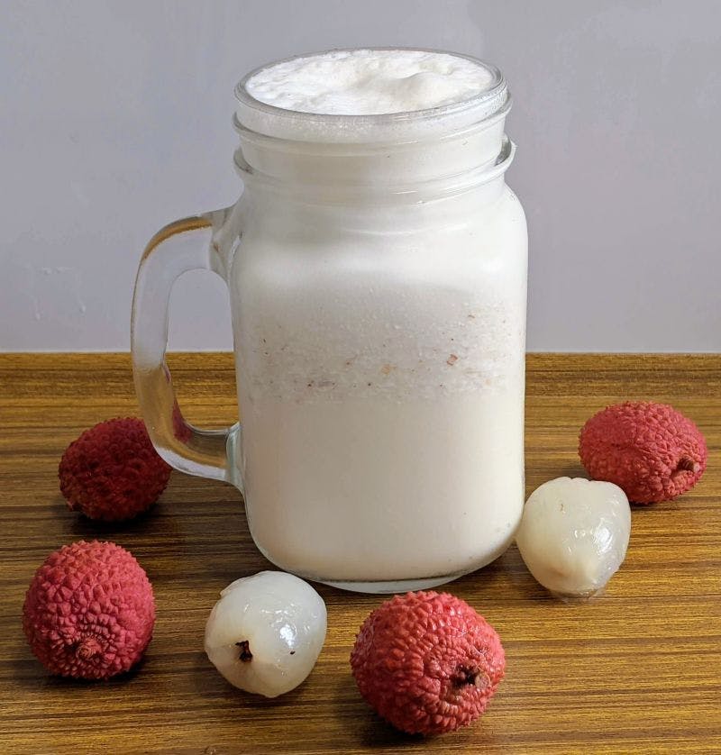 Lychee Milkshake Your Veg Recipe
