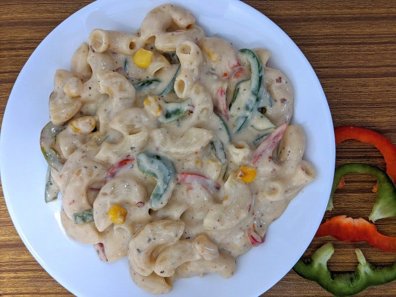 Jain White Sauce Pasta Your Veg Recipe