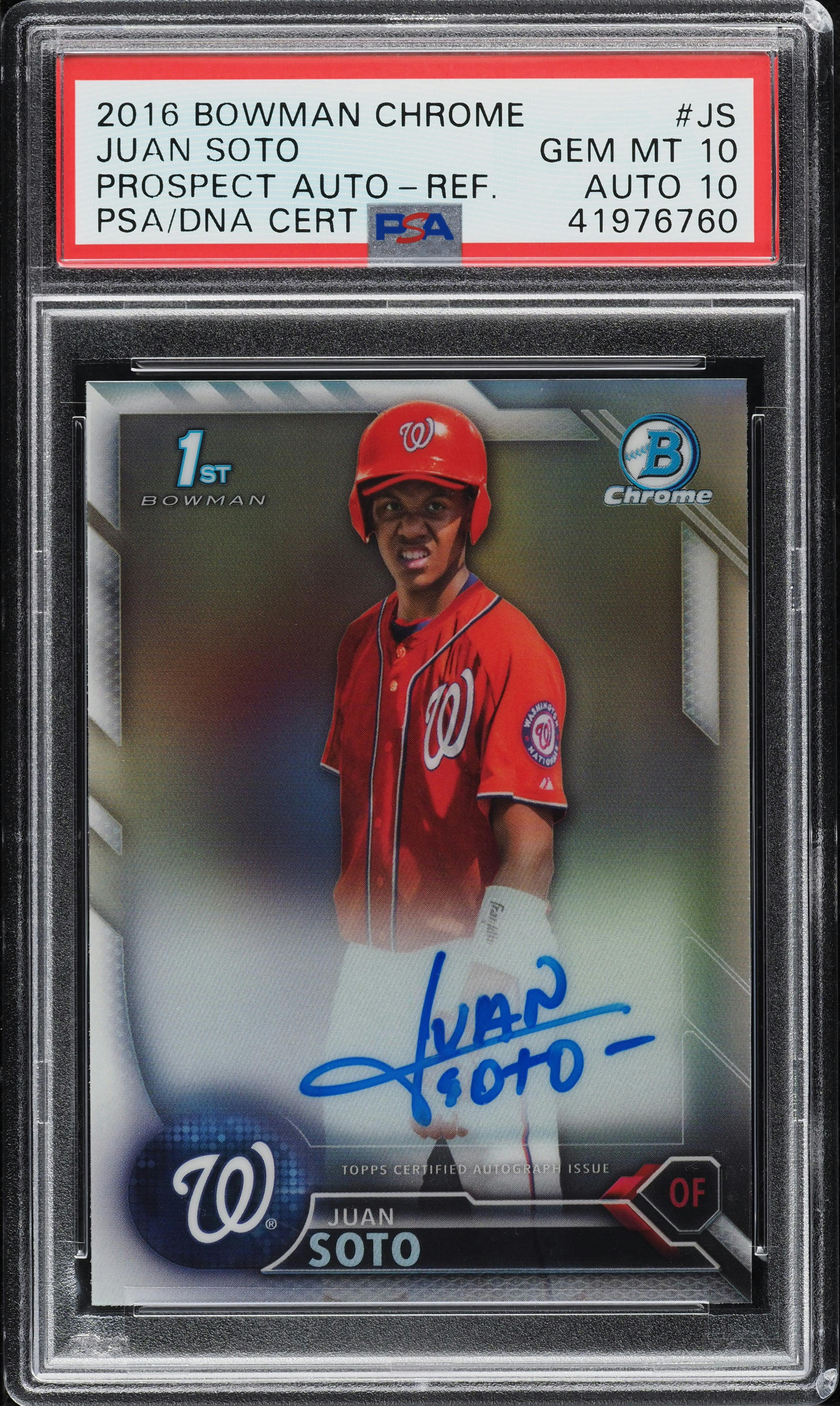 Card Prices | Juan Soto 2016 Bowman Chrome Prospects