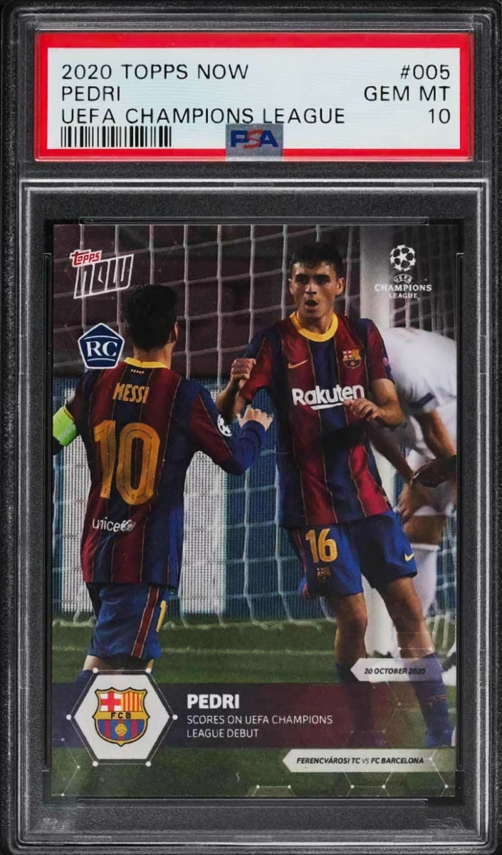 Card Prices | Pedri 2020 Topps Finest UEFA Champions League Base