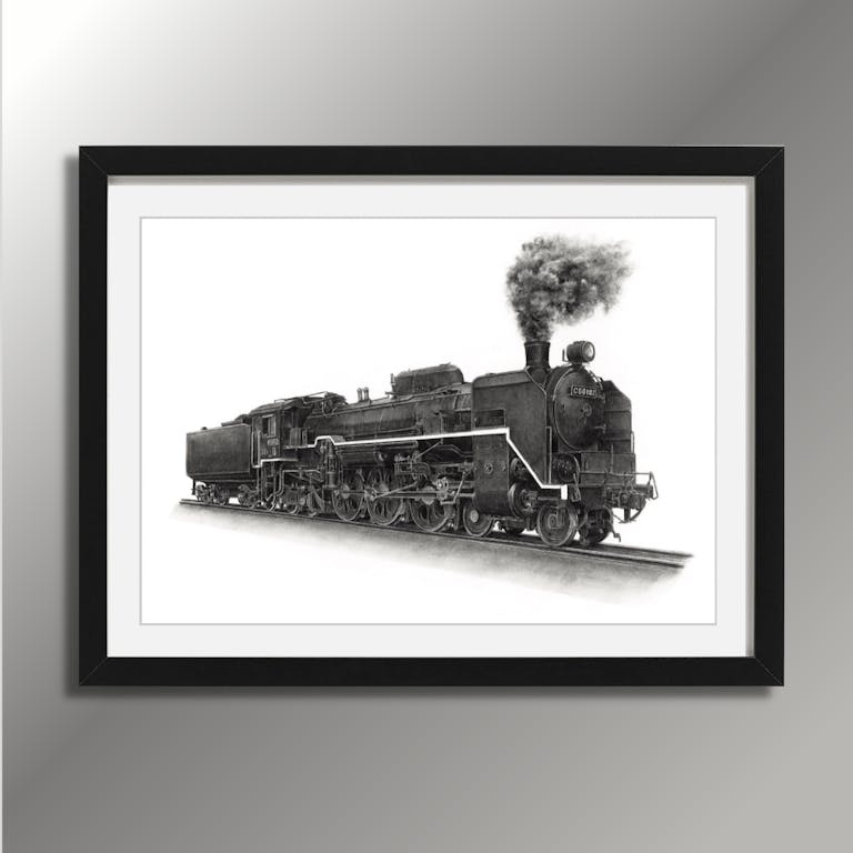 蒸気機関車鉄道写真SL木枠写真パネル 蒸気機関車鉄道写真SL木枠写真パネル