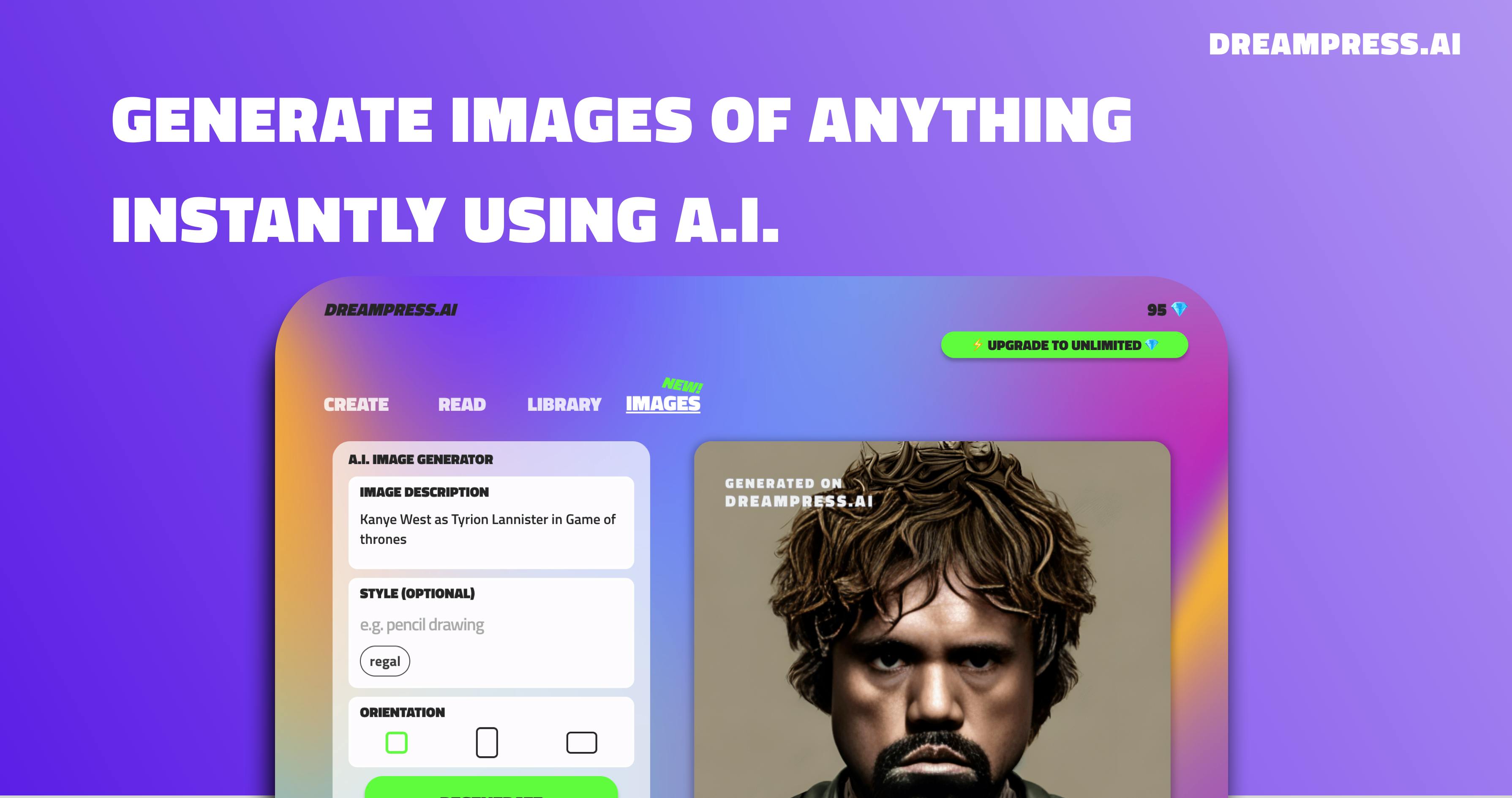 DREAMPRESS AI Image Generator dreampress-ai-image-generator