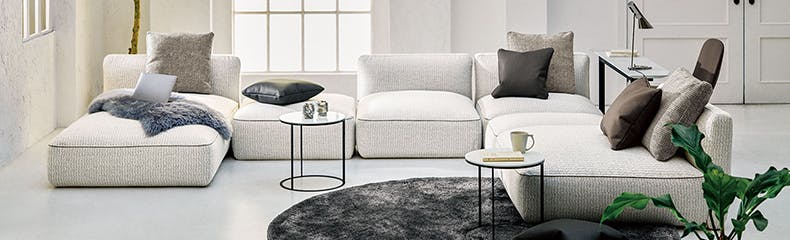 ☆フクラ/Hukla☆L字ソファセット☆白☆新古品☆