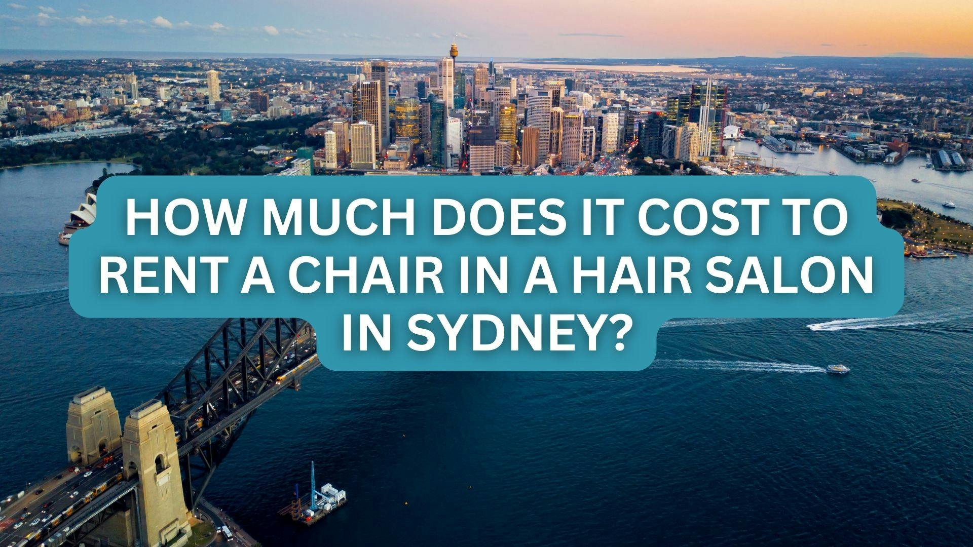 How much does it cost to rent a chair in a hair salon in Sydney?