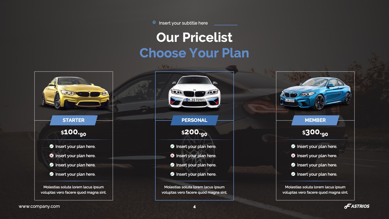 Our price list choose your plan 2 Premast Plus Our price list choose your plan 2 premast plus