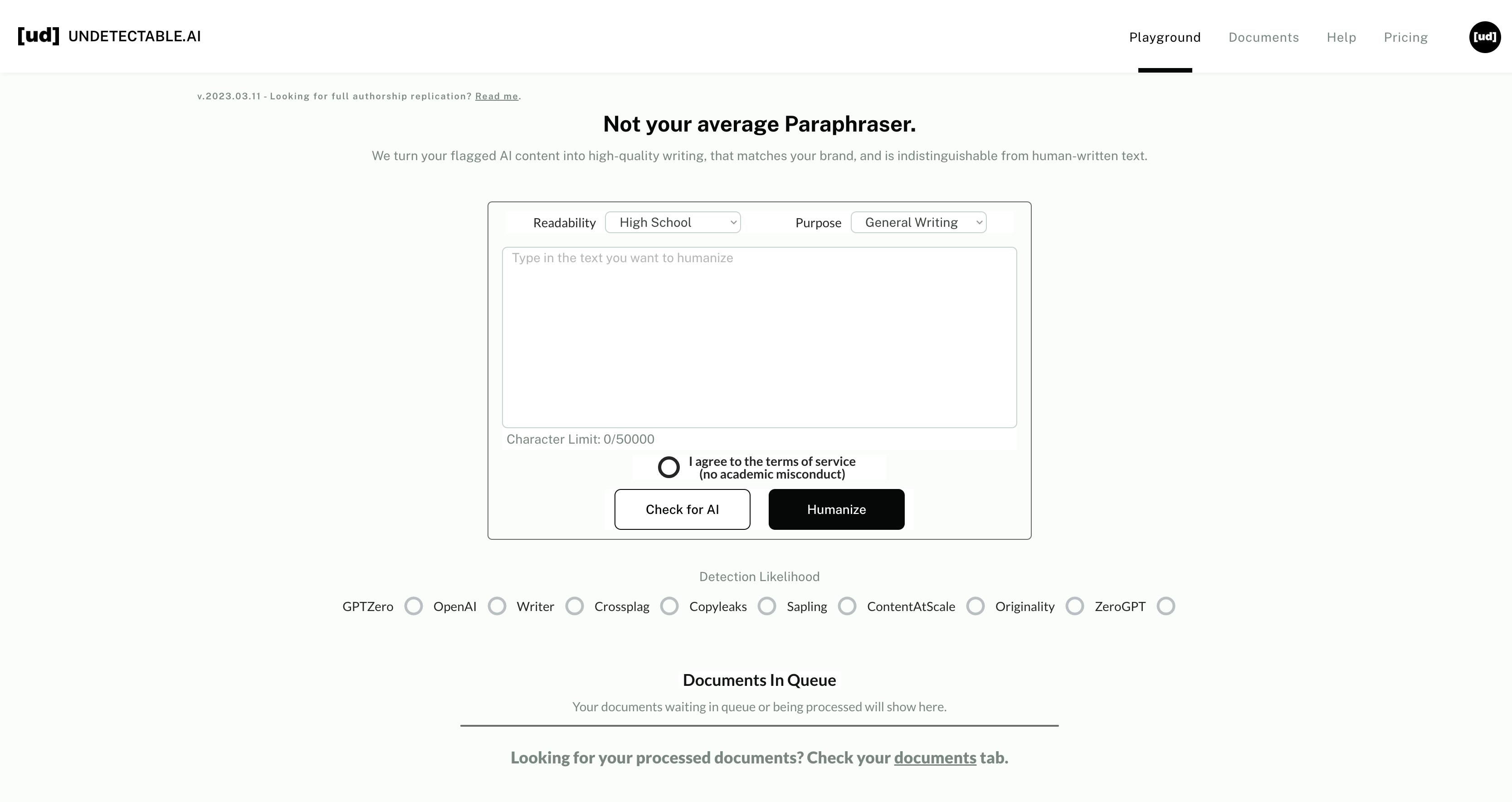 Terms UNDETECTABLE AI terms-undetectable-ai