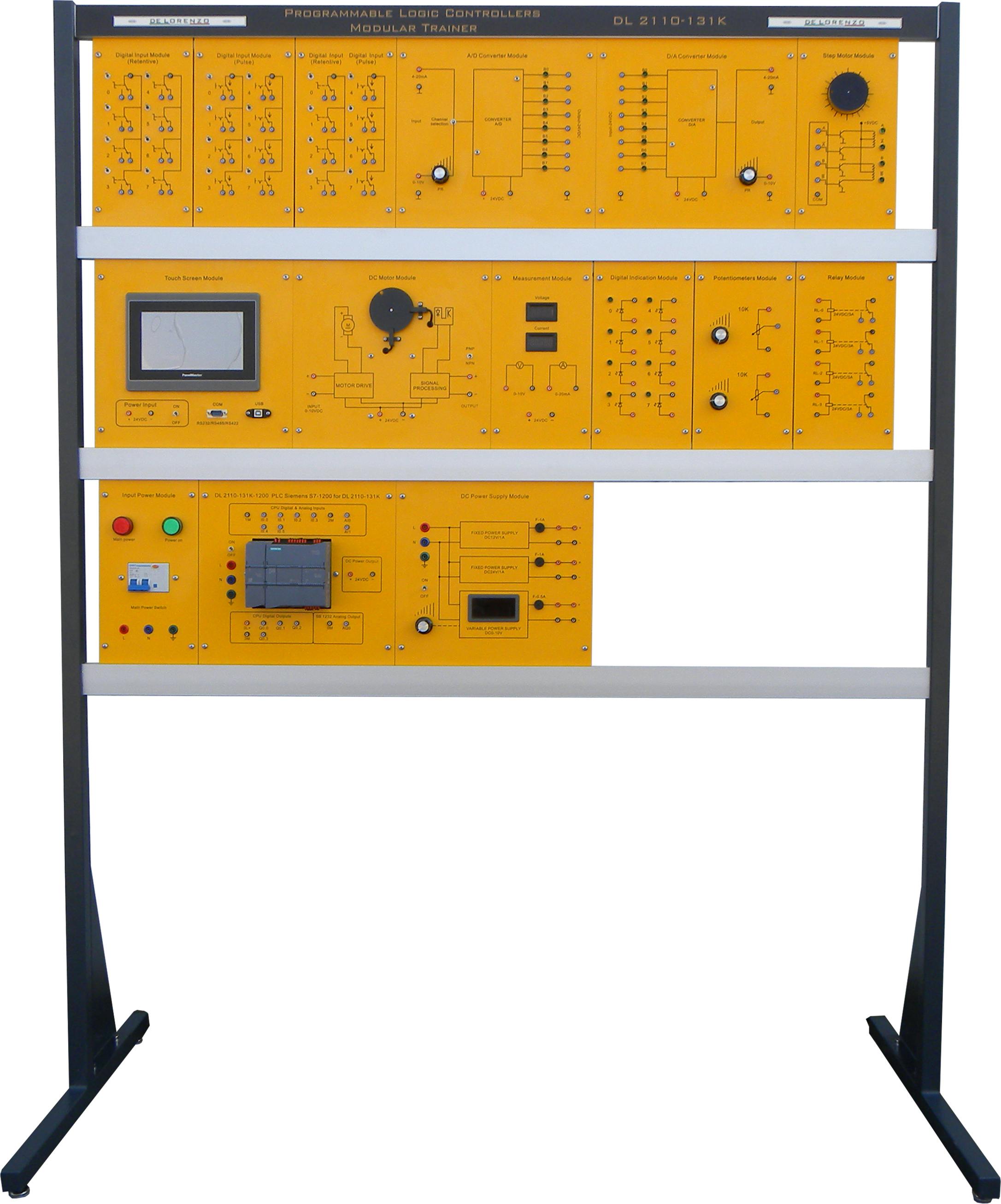 Programmable Logic Controllers Modular Trainer Dl 2110 131k De Lorenzo