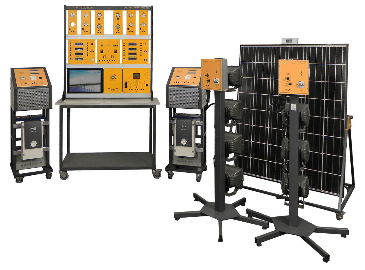 HYBRID SOLAR / WIND ENERGY TRAINER DL SUNWIND24V3 De Lorenzo