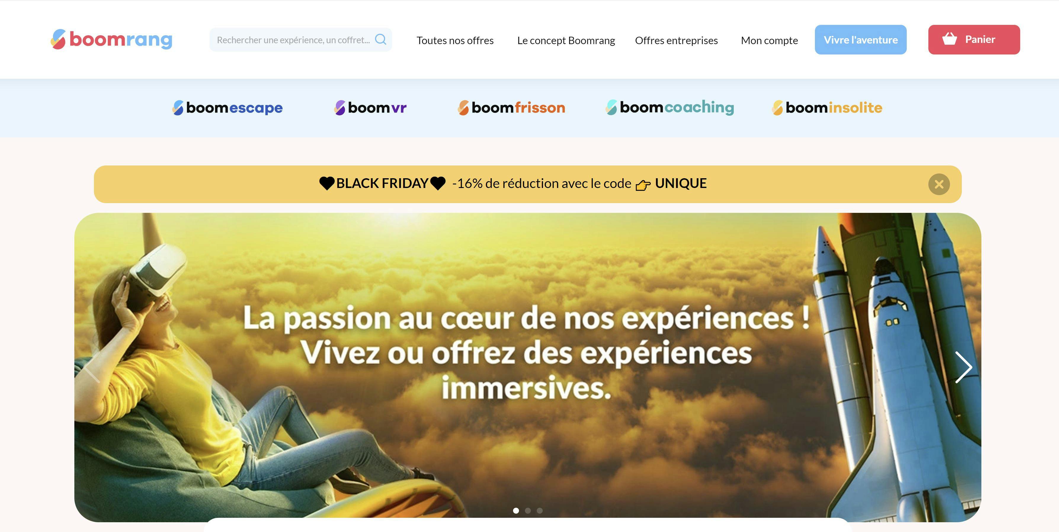 Boomrang | Expériences immersives et activités uniques
