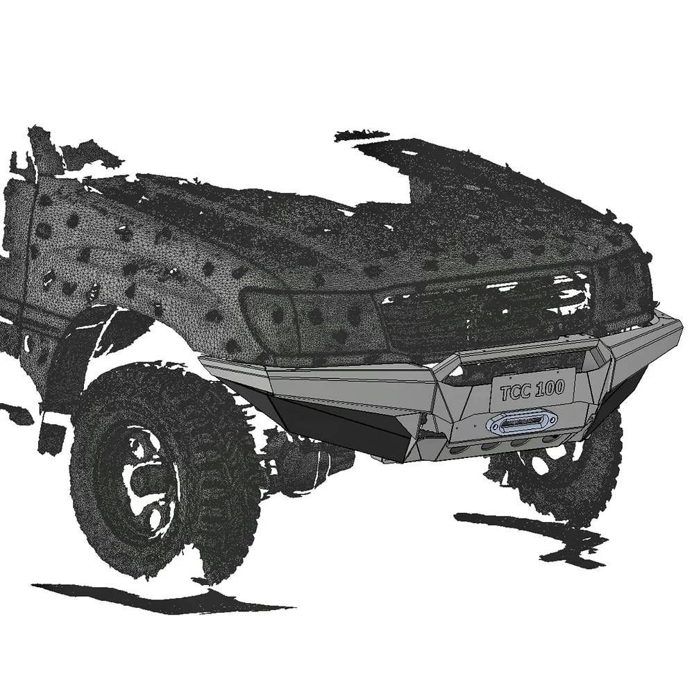 Land Cruiser 100 Series Low Mount Front Bumper | Long Range America