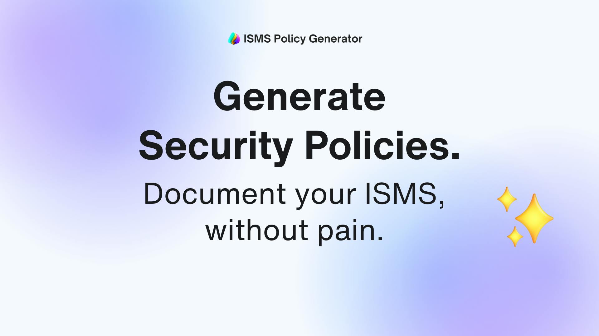 Information Security Policy Generator Information security policy generator