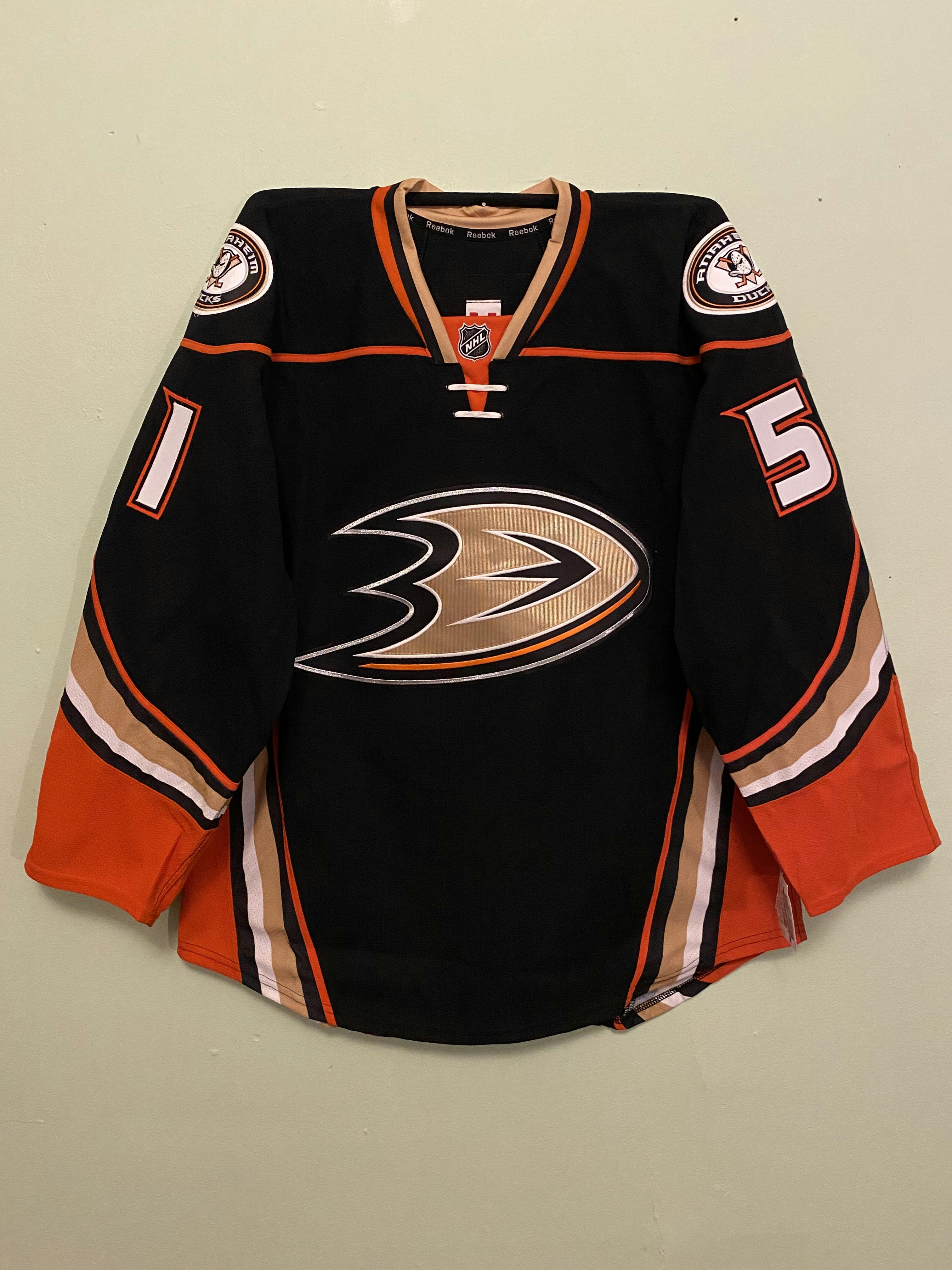 Anaheim ducks game worn jersey best sale