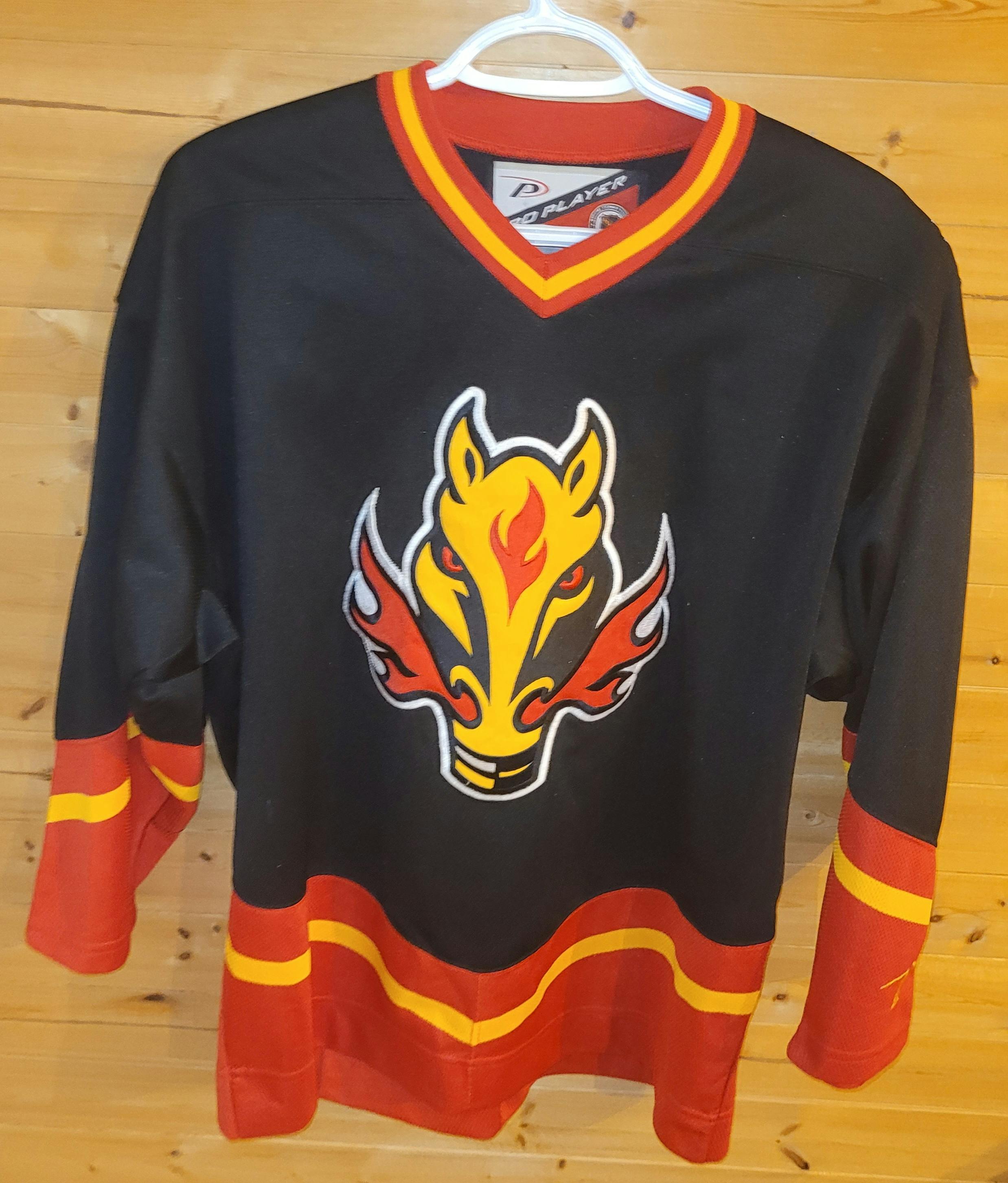 Calgary flames horse head jersey cheap