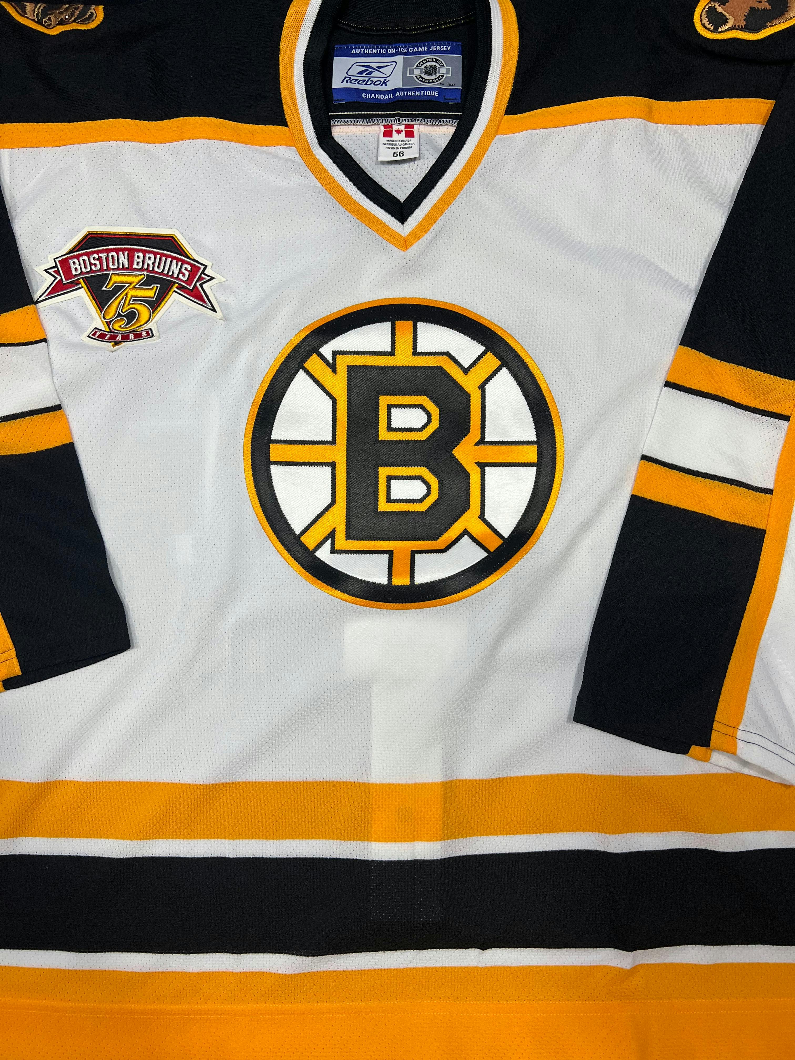 Reebok - 【Reebok】NHL Boston Bruins ゲームシャツ A-3448 VTG NHL Reebok🏒Third Alternate Boston Bruins Walking Bear