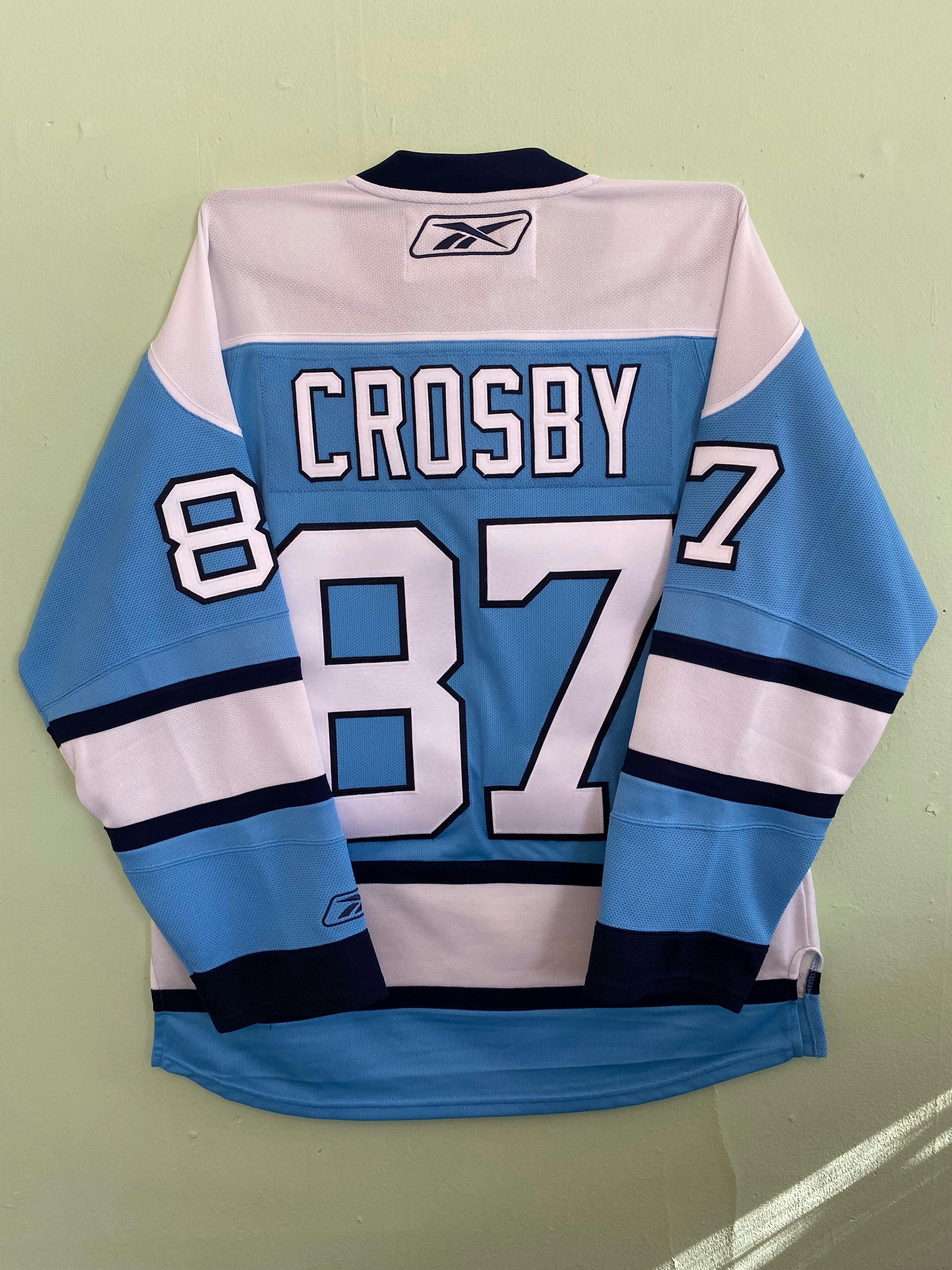 Reebok Sidney Crosby Pittsburgh Penguins 2008 popular Winter Classic NHL Jersey Blue XXL