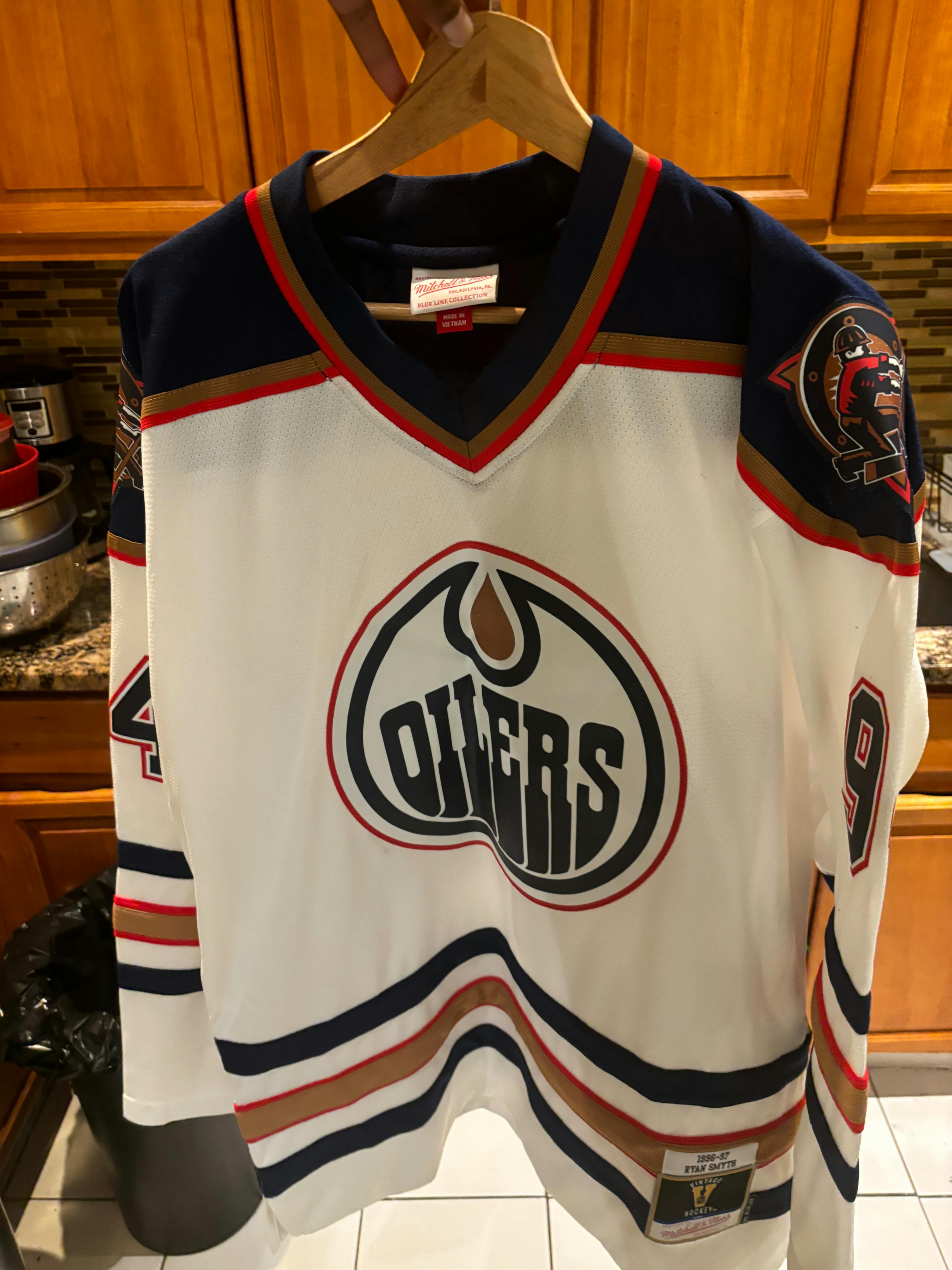 Oilers Stoll authentic hockey jersey shops 46