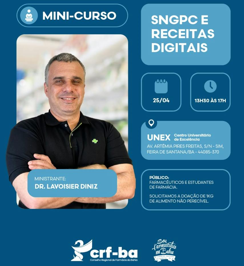 SNGPC e Receitas Digitais - 25/04/2026 - CRF/BA