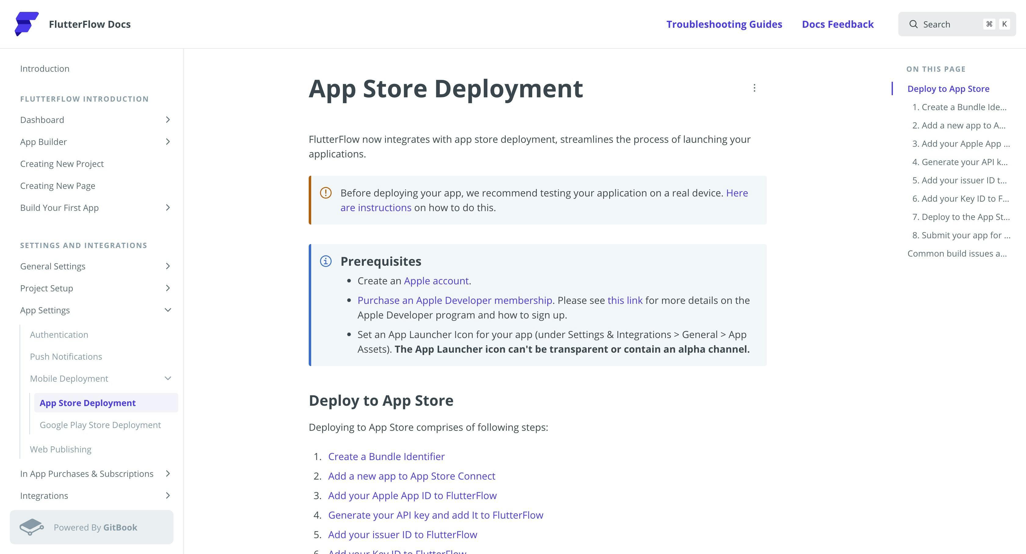App Store Deployment (iOS and Android) from Flutterflow